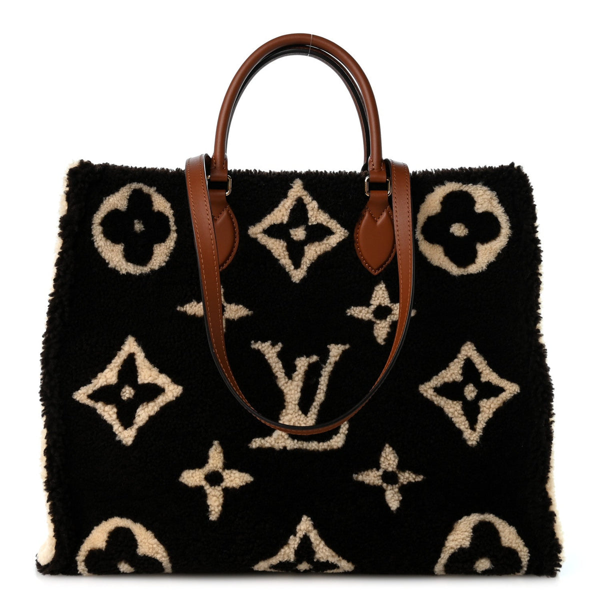 Shearling Monogram Giant Teddy Onthego GM Marron