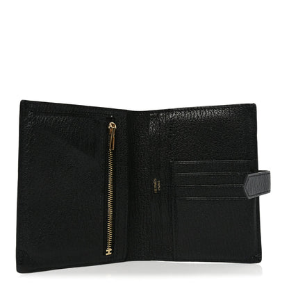 Chevre Mysore Bearn Compact Wallet Black