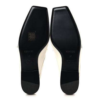 Calfskin Womens Groupie Mules White