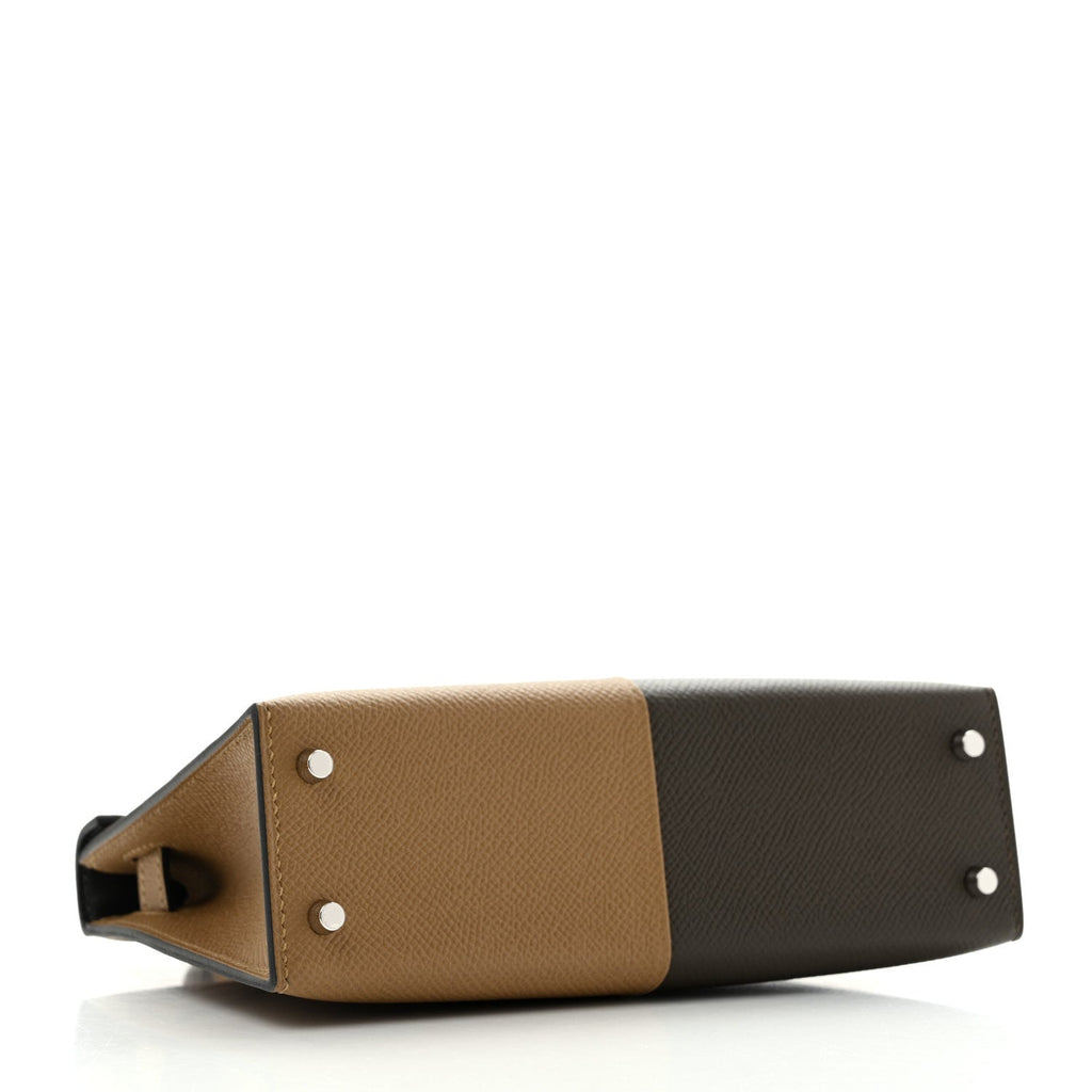 Epsom Casaque Mini Kelly Sellier 20 Vert Loden Dune Dark Bronze