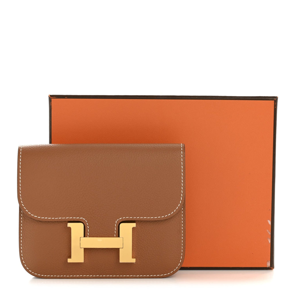 Evercolor Constance Slim Wallet Gold