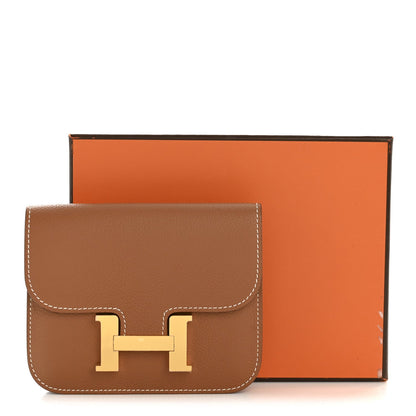 Evercolor Constance Slim Wallet Gold