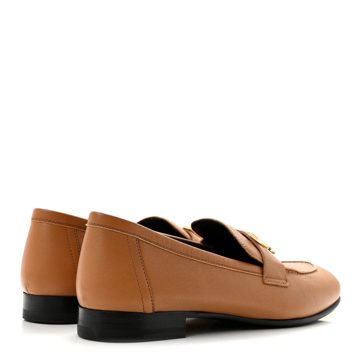 Goatskin Womens Paris Loafers 36.5 Gold