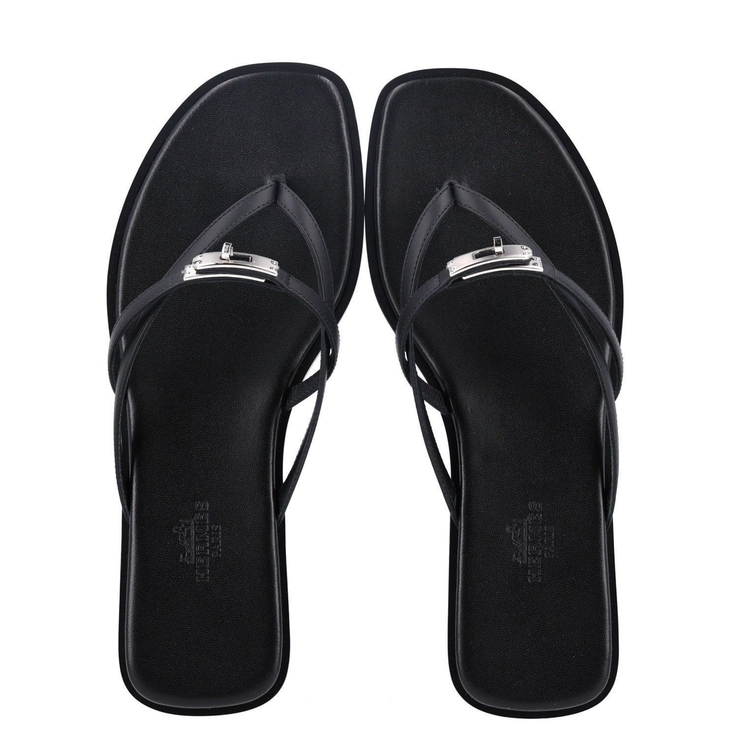 Calfskin Miss Sandals 37 Black