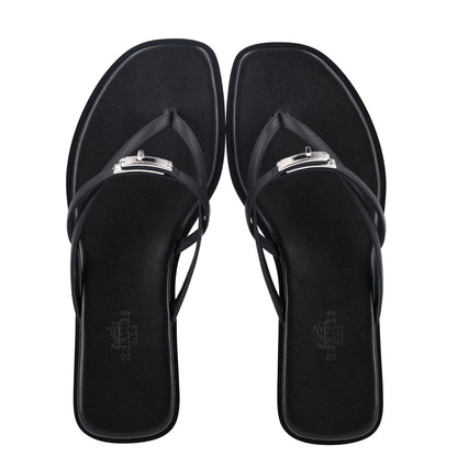 Calfskin Miss Sandals 37 Black