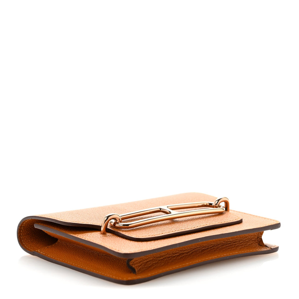 Chevre Mysore Roulis Slim Wallet Caramel