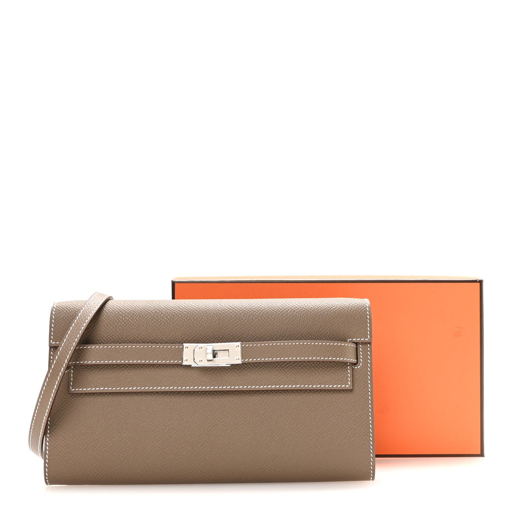 Epsom Kelly Wallet To Go Etoupe
