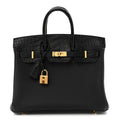 Togo Matte Alligator Birkin Touch 25 Black