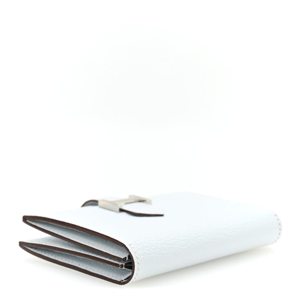 Chevre Mysore Bearn Card Holder Wallet Bleu Brume