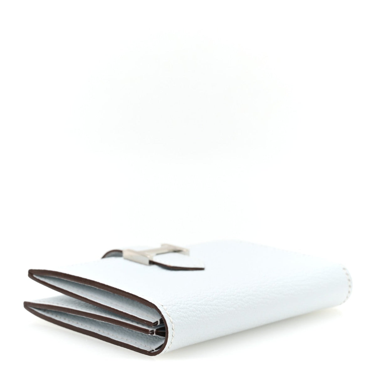 Chevre Mysore Bearn Card Holder Wallet Bleu Brume