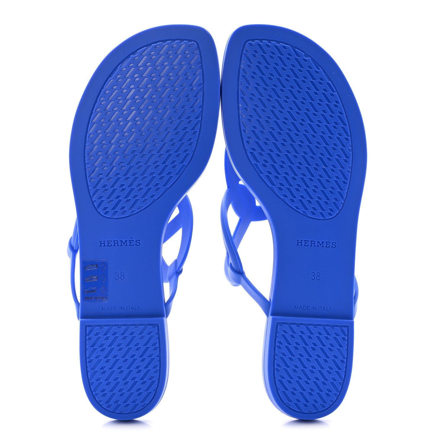 Rubber Womens Egerie Sandals 38 Bleu Outremer