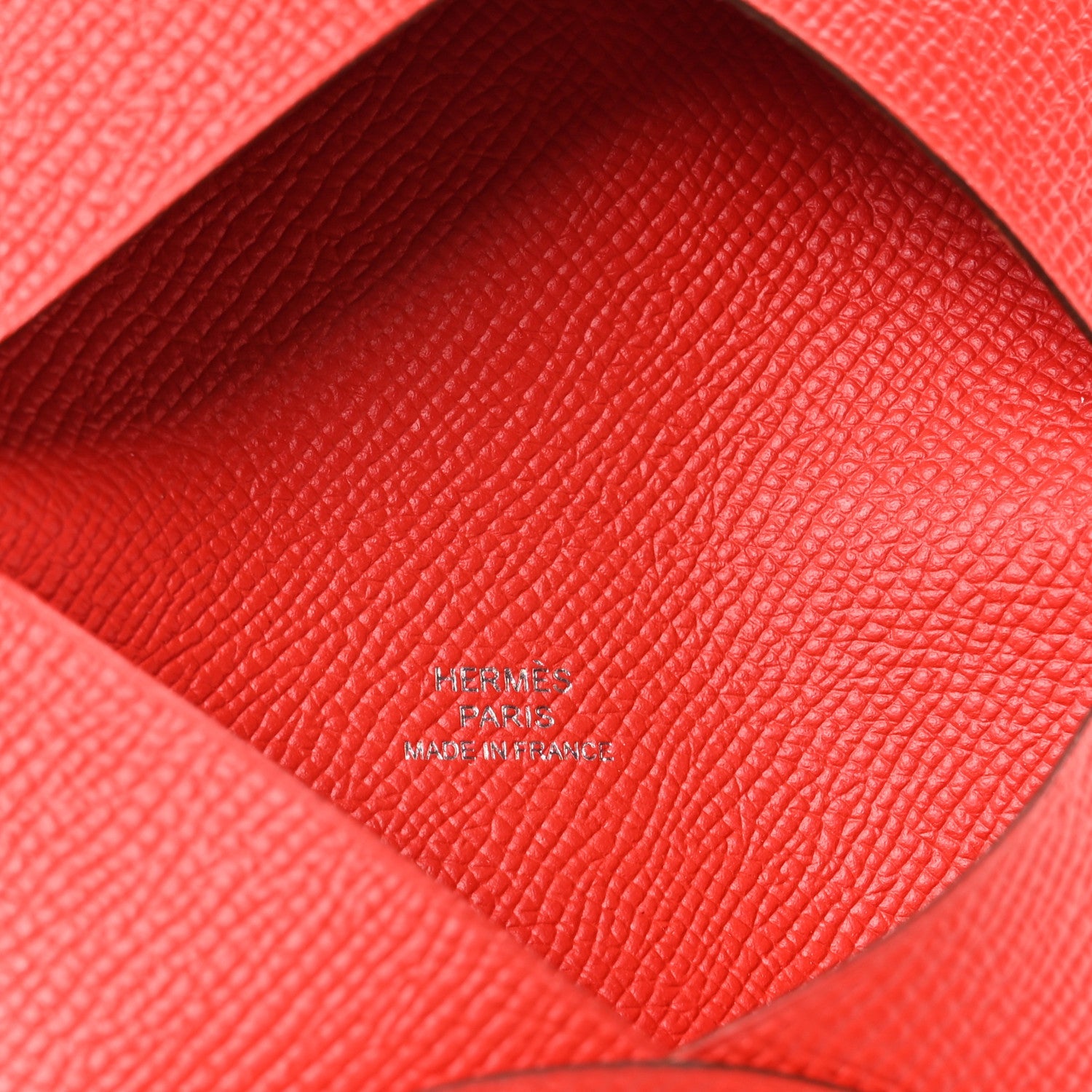 Epsom Calvi Card Case Rouge De Coeur