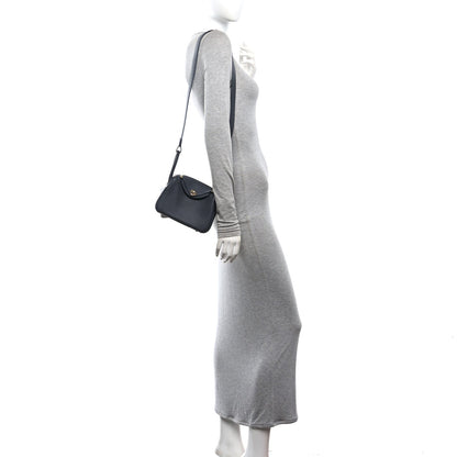 Taurillon Clemence Mini Lindy 20 Gris Misty