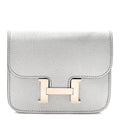 Metallic Chevre Chamkilight Constance Slim Wallet Argent