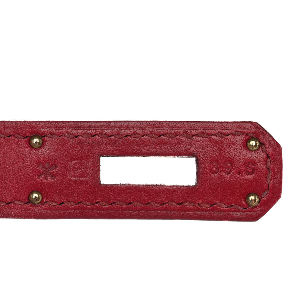 Tadelakt Ghillies Birkin 35 Rubis