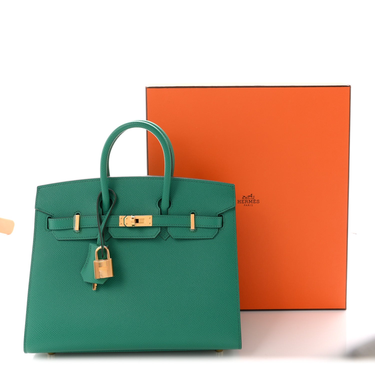Epsom Birkin Sellier 25 Vert Jade
