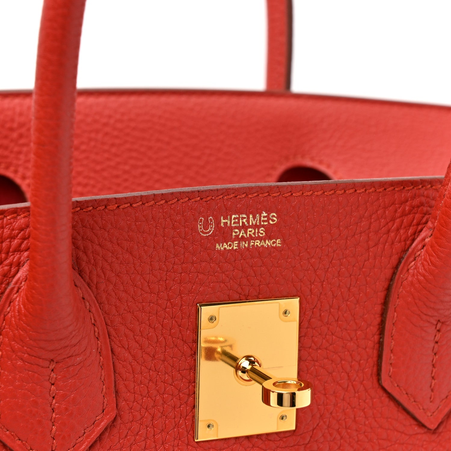 Togo Horseshoe Birkin 30 Rouge Pivoine Rose Lipstick
