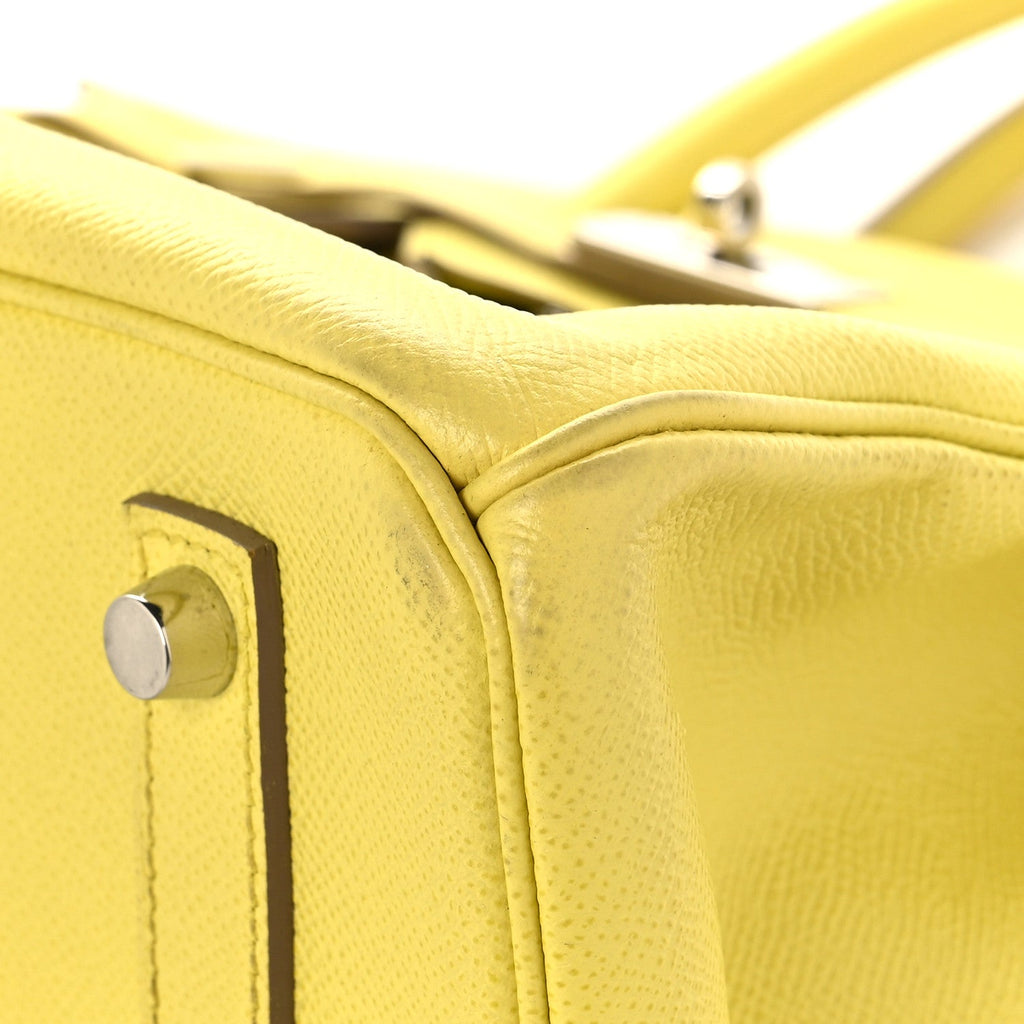 Epsom Birkin 35 Lime