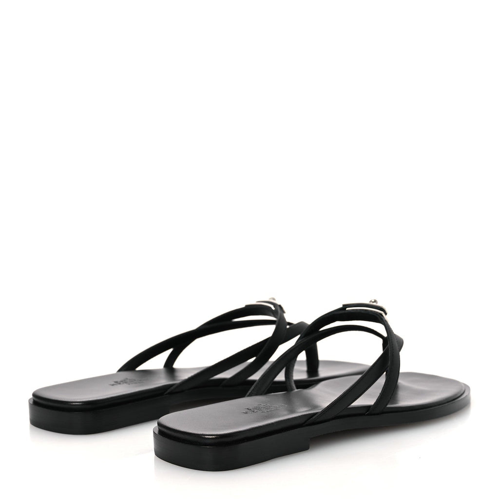 Calfskin Miss Sandals 37 Black