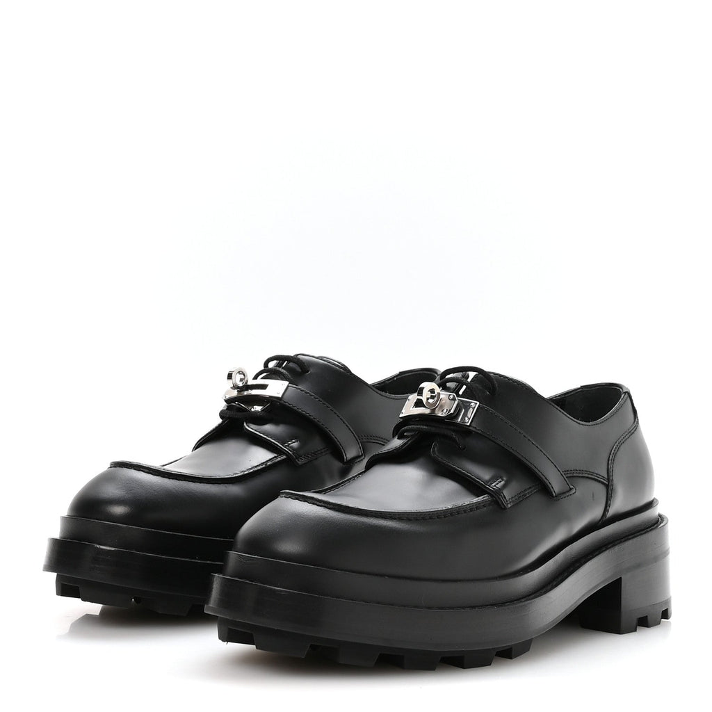 Glossed Calfskin First Oxford 39 Black