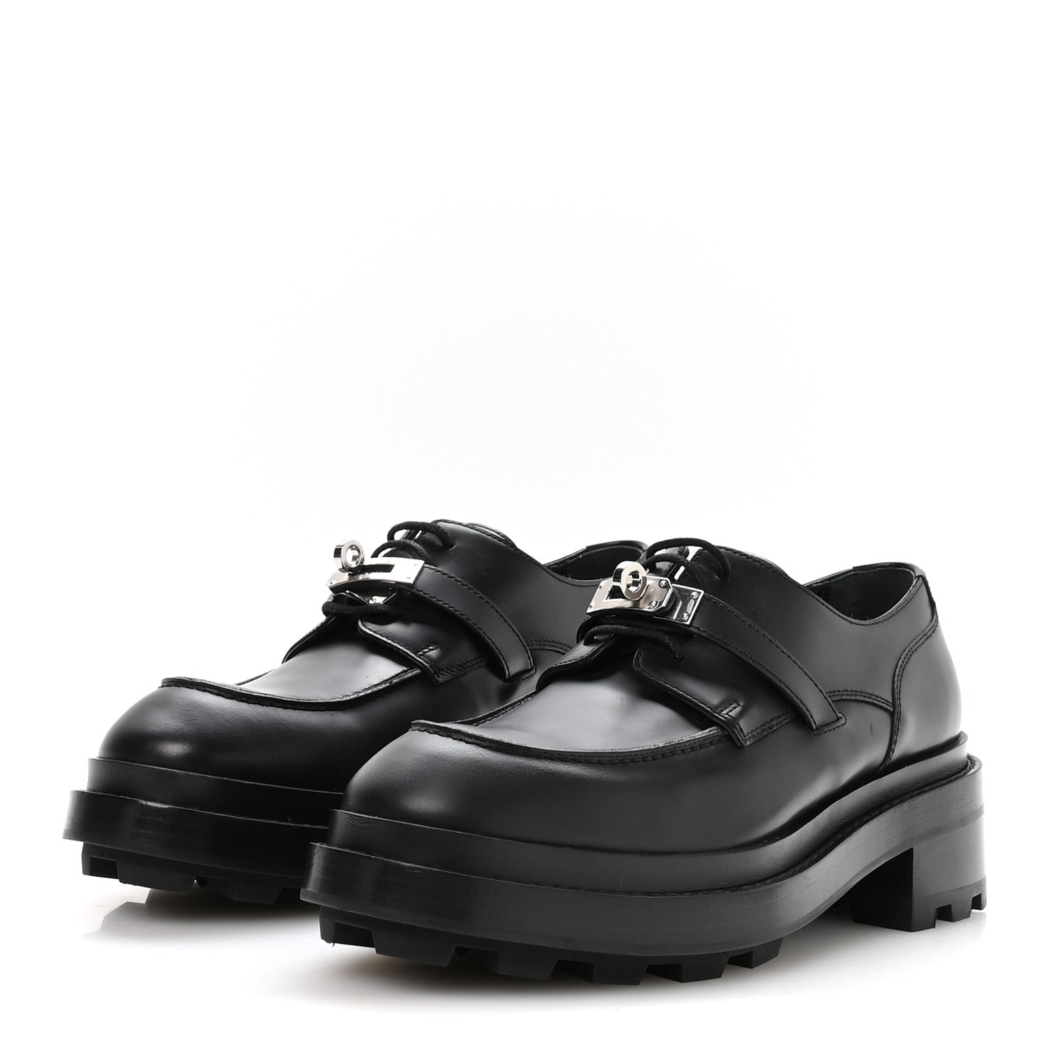 Glossed Calfskin First Oxford 39 Black