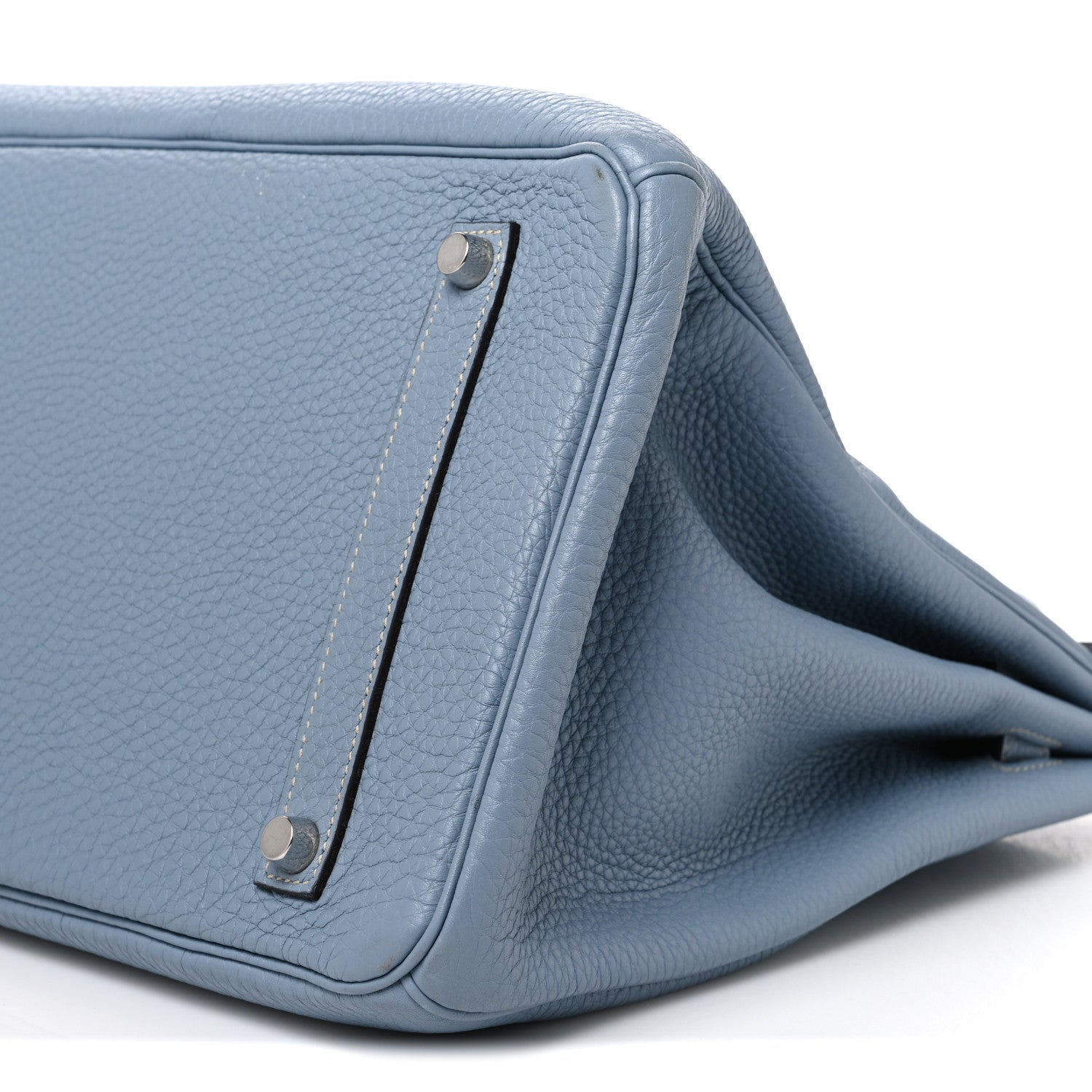 Togo Birkin 35 Bleu Lin