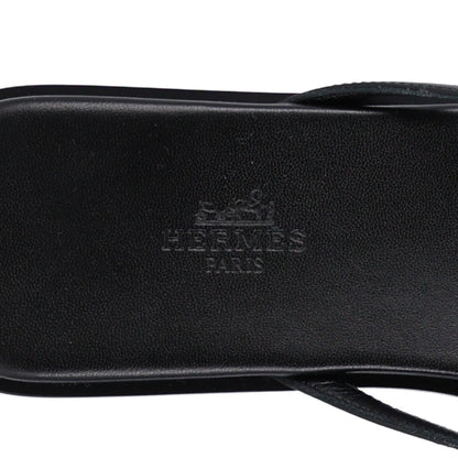 Calfskin Miss Sandals 39 Black