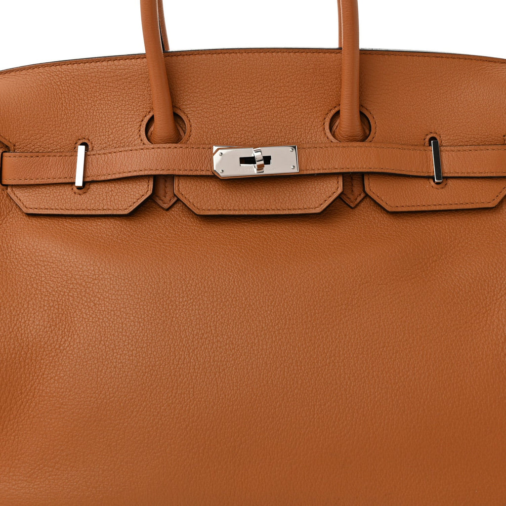 Taurillon Novillo Sea Surf and Fun Birkin 35 Toffee