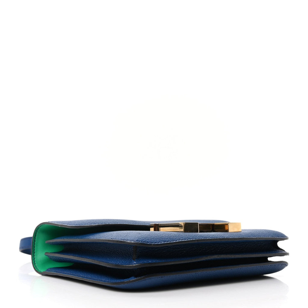 Chevre Mysore Verso Constance 18 Blue Saphir Menthe