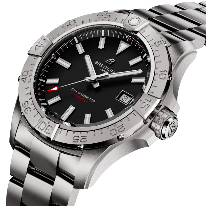 Breitling Avenger Automatic 42 Black Index Dial Men's Watch A17328101B1A1