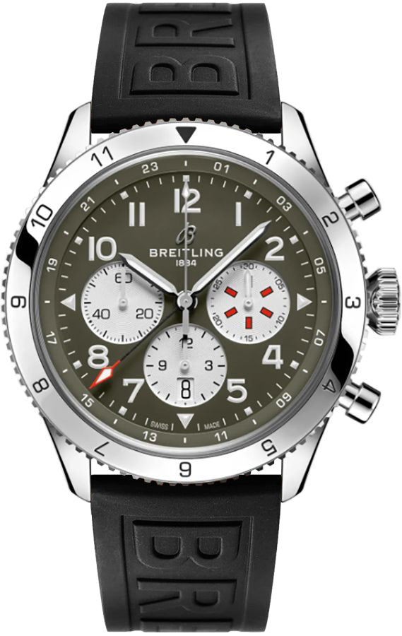 Breitling Aviator Super Avi B04 Curtiss Warhawk 46mm Men's GMT Watch AB04452A1L1S1