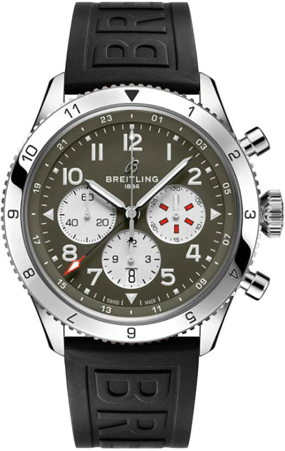 Breitling Aviator Super Avi B04 Curtiss Warhawk 46mm Men's GMT Watch AB04452A1L1S1