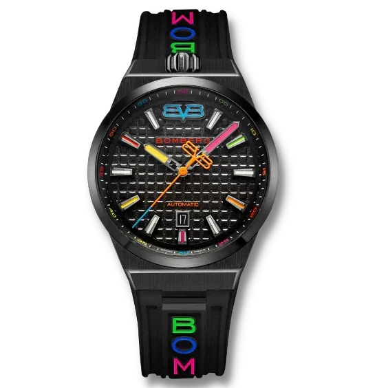 Bomberg Men's Watch BOLT-68 Neo Automatic Taipei Metropolis Black PVD