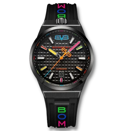 Bomberg Men's Watch BOLT-68 Neo Automatic Taipei Metropolis Black PVD
