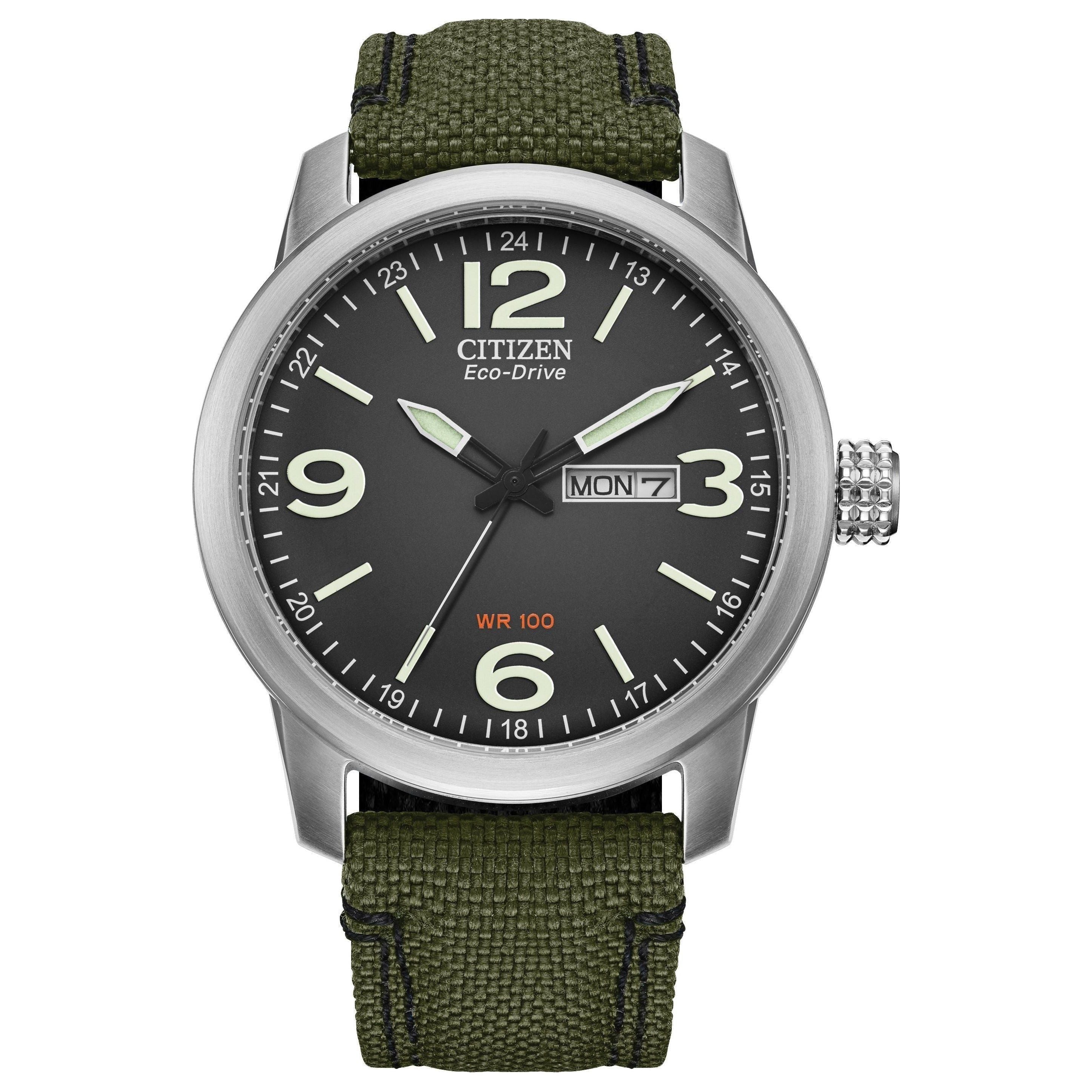 Citizen Men's Military Watch Commemorative Box Set BM8570-09E Personalized & Engraved!