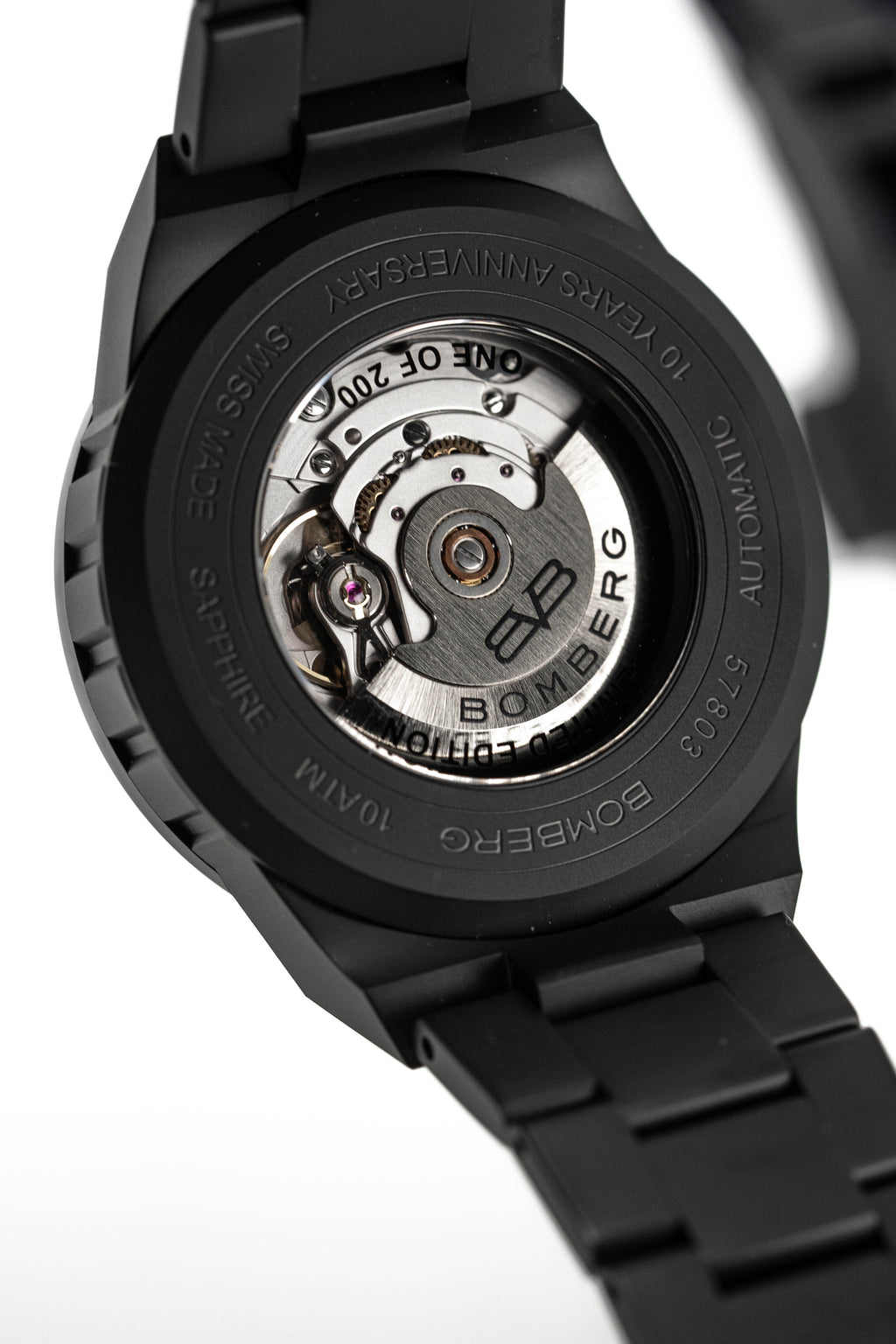 Bomberg Men's Watch BOLT-68 Neo Auto Anniversary Black PVD