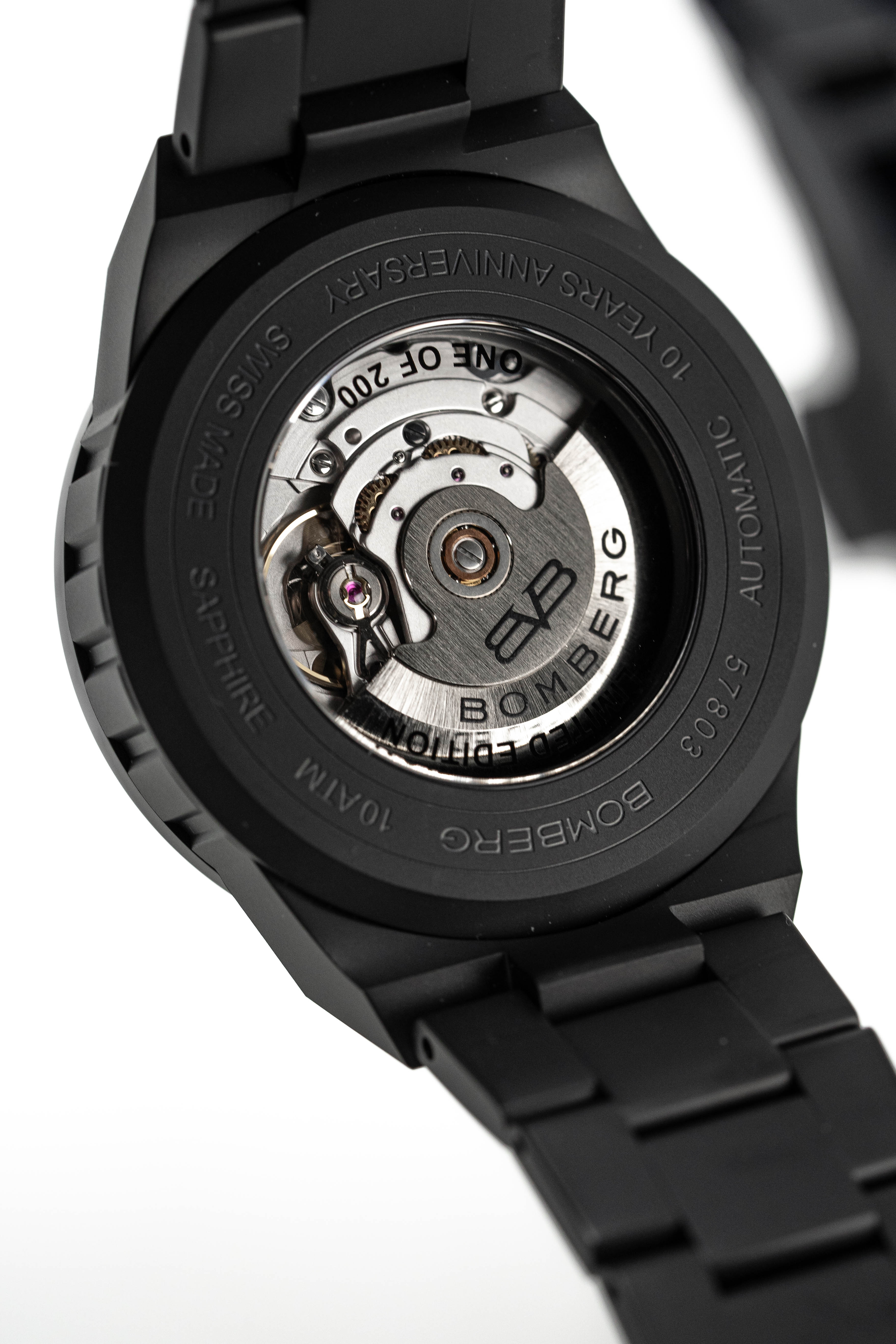 Bomberg Men's Watch BOLT-68 Neo Auto Anniversary Black PVD