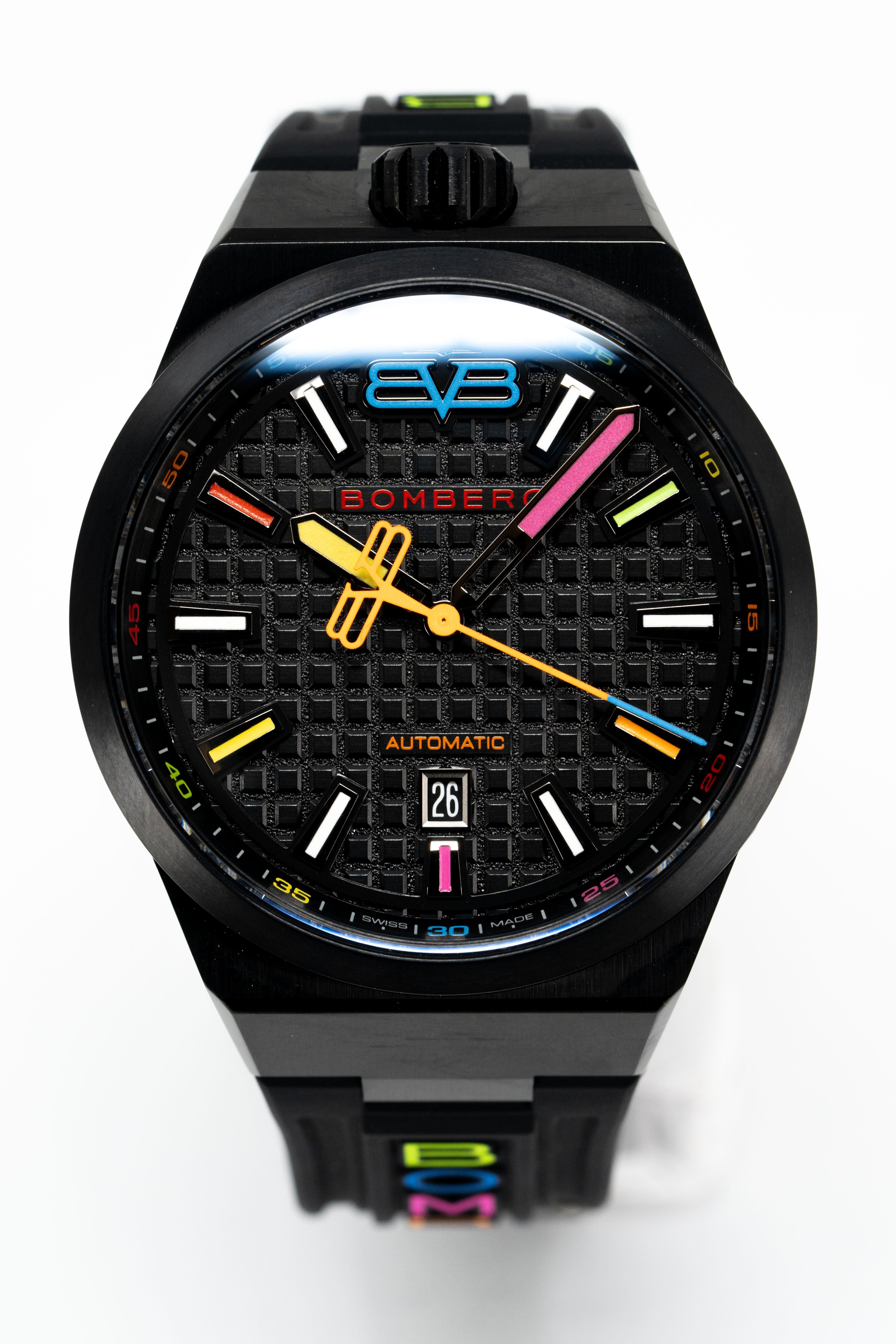 Bomberg Men's Watch BOLT-68 Neo Automatic Taipei Metropolis Black PVD
