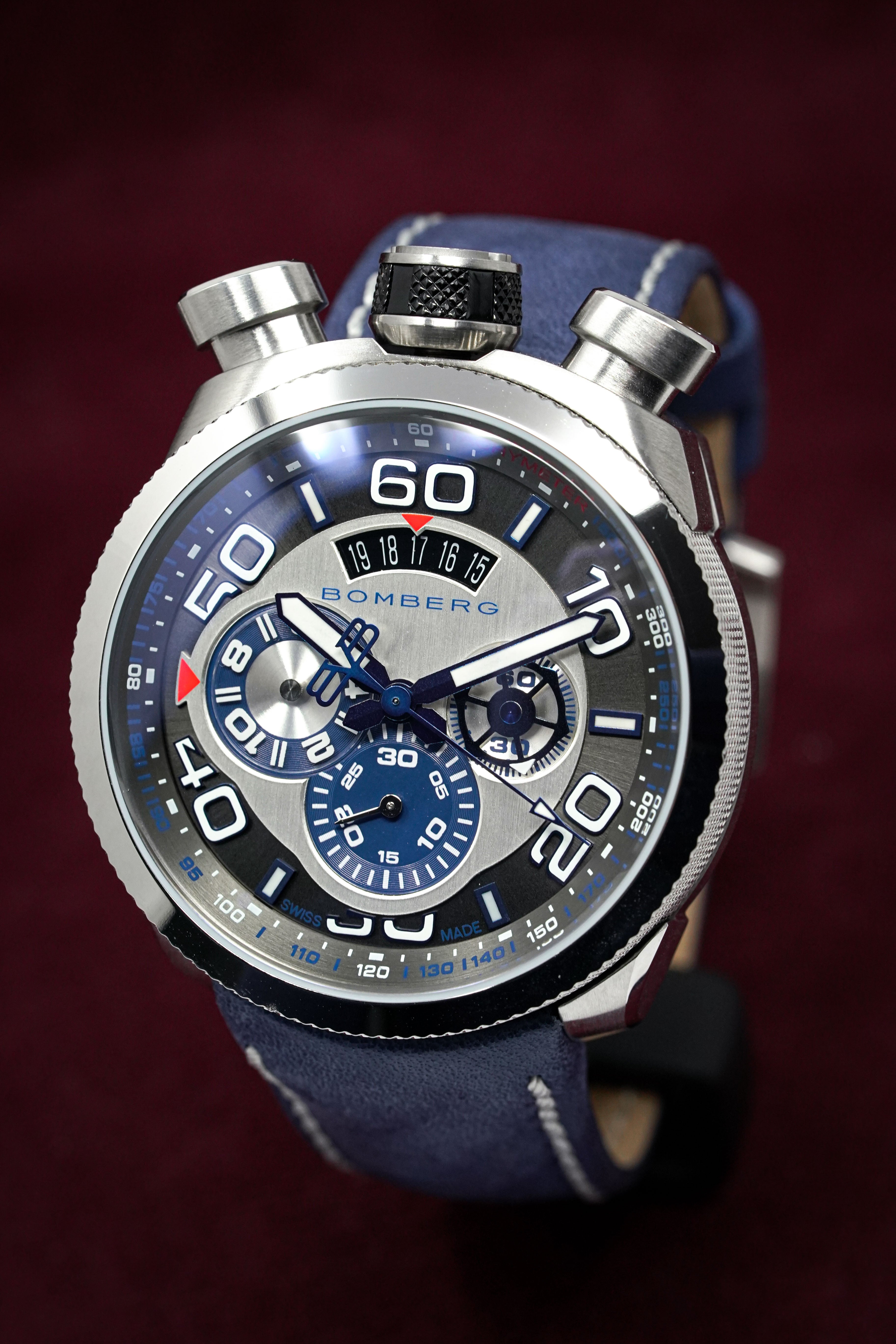 Bomberg Men's Chronograph Watch BOLT-68 Blue