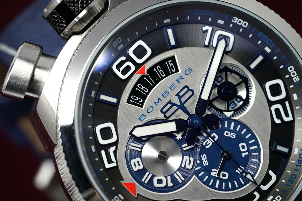 Bomberg Men's Chronograph Watch BOLT-68 Blue