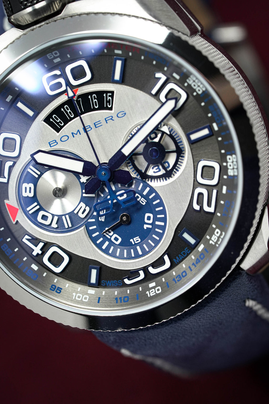 Bomberg Men's Chronograph Watch BOLT-68 Blue