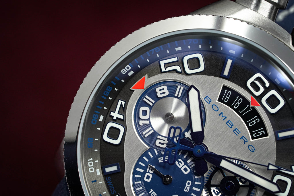 Bomberg Men's Chronograph Watch BOLT-68 Blue