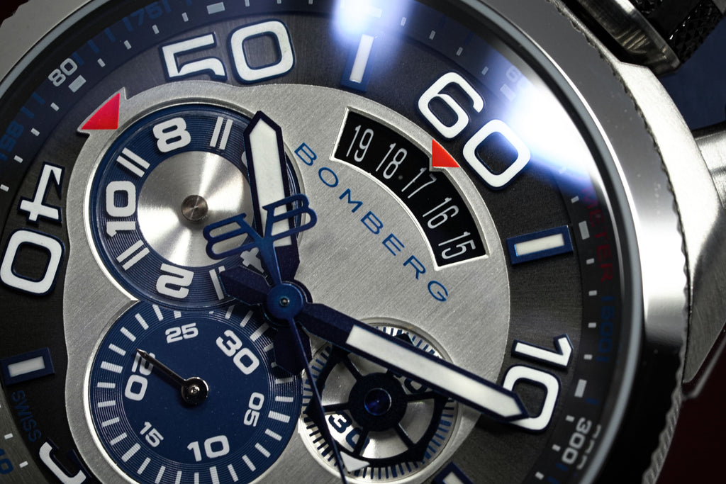 Bomberg Men's Chronograph Watch BOLT-68 Blue