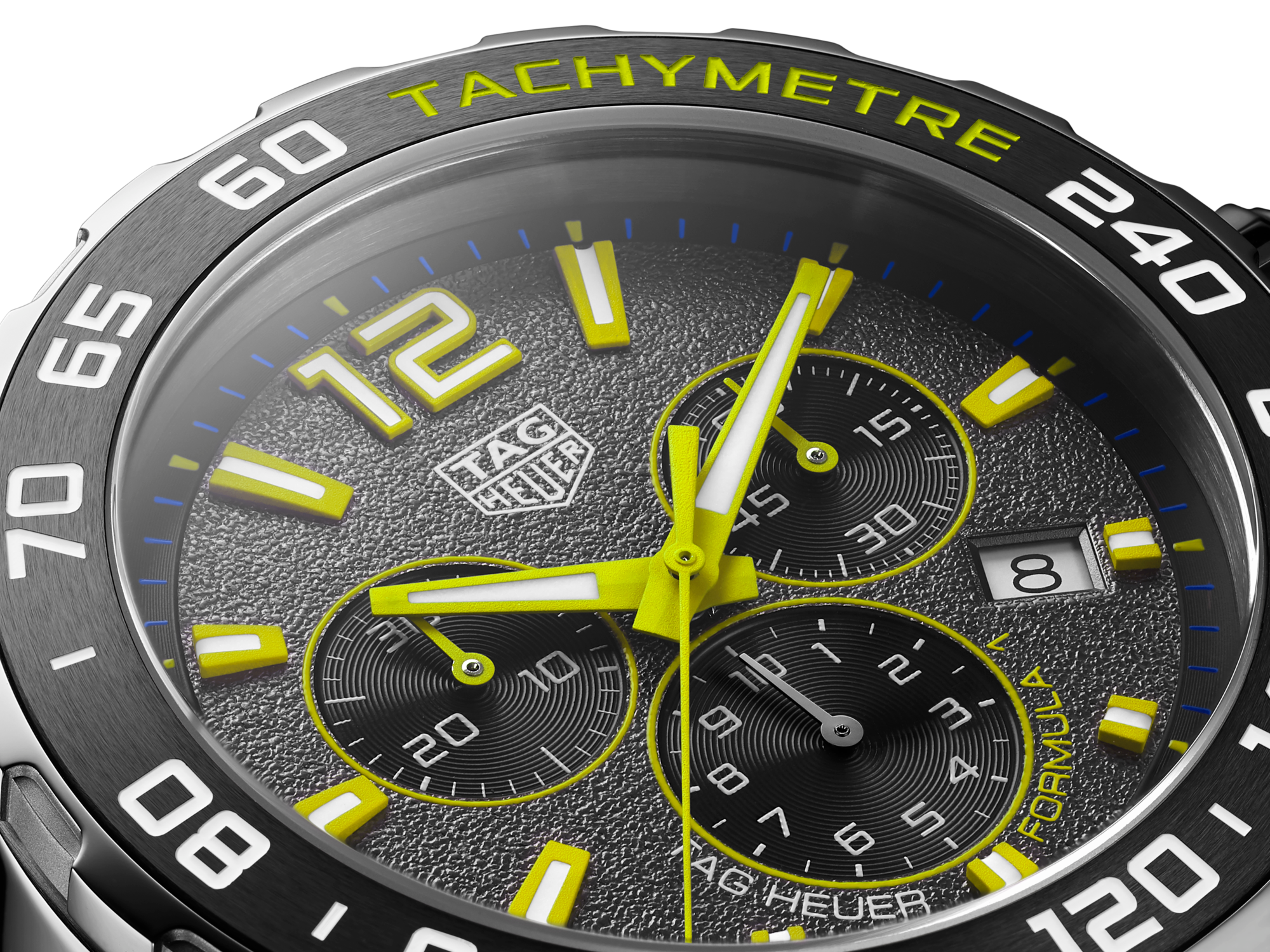 Tag Heuer Formula 1 Chronograph Grey Dial Silver Steel Strap Watch for Men - CAZ101AG.BA0842