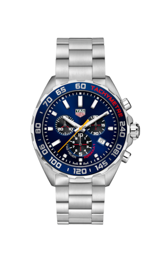 Tag Heuer Formula 1 Red Bull Racing Chronograph Blue Dial Silver Steel Strap Watch for Men - CAZ101AK.BA0842