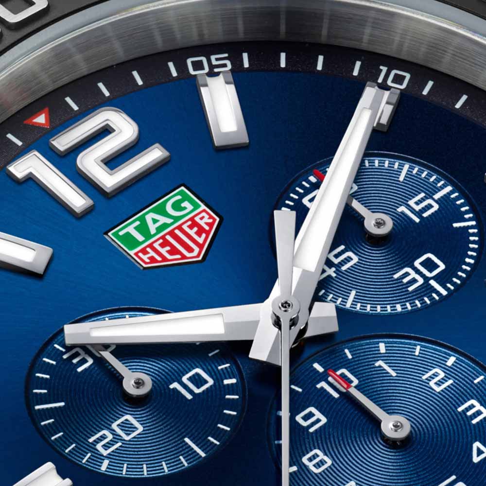 Tag Heuer Formula 1 Chronograph Blue Dial Silver Steel Strap Watch for Men - CAZ101AV.BA0842