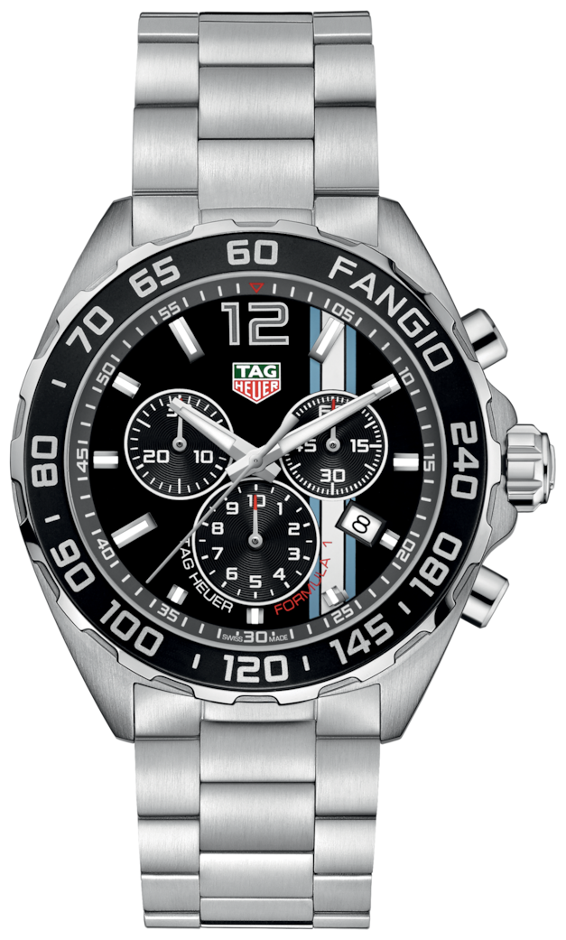 Tag Heuer Formula 1 Chronograph Black Dial Silver Steel Strap Watch for Men - CAZ101H.BA0842