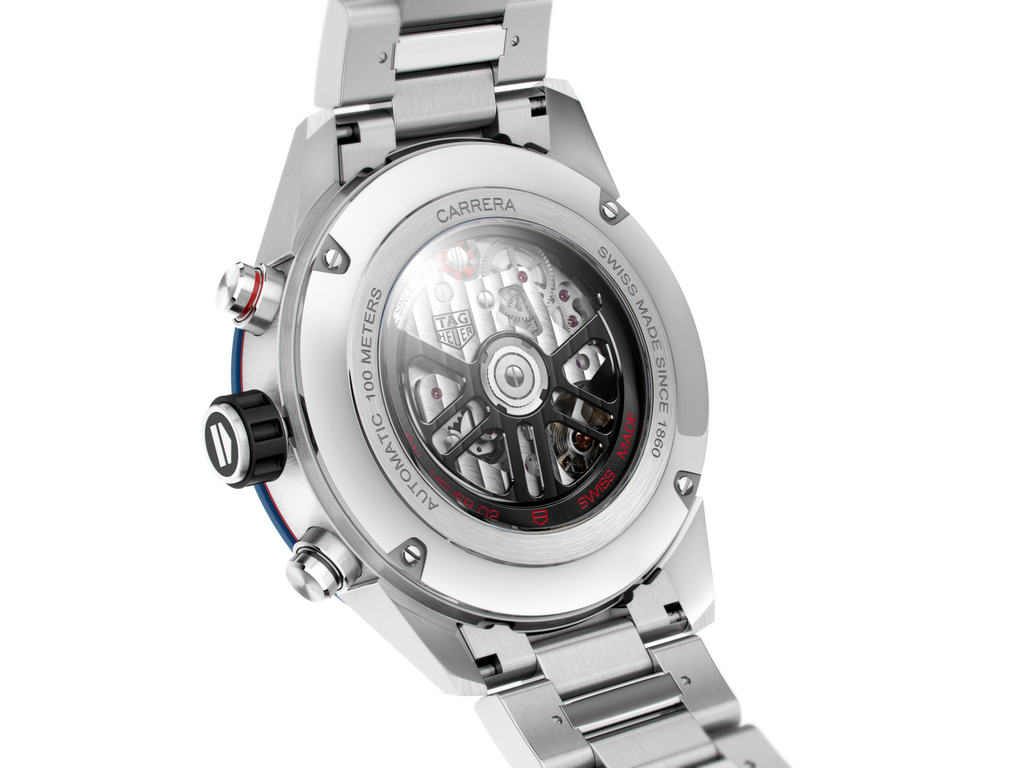 Tag Heuer Carrera Chronograph Blue Dial Silver Steel Strap Watch for Men - CBG2A11.BA0654