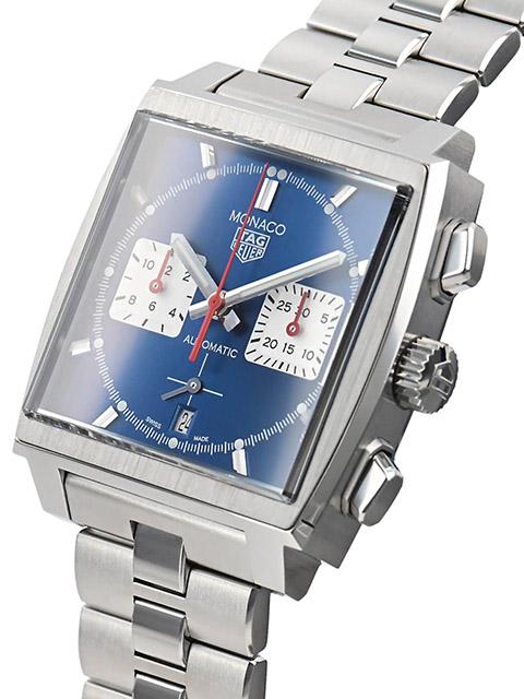 Tag Heuer Monaco Automatic Chronograph Blue Dial Silver Steel Strap Watch for Men - CBL2111.BA0644