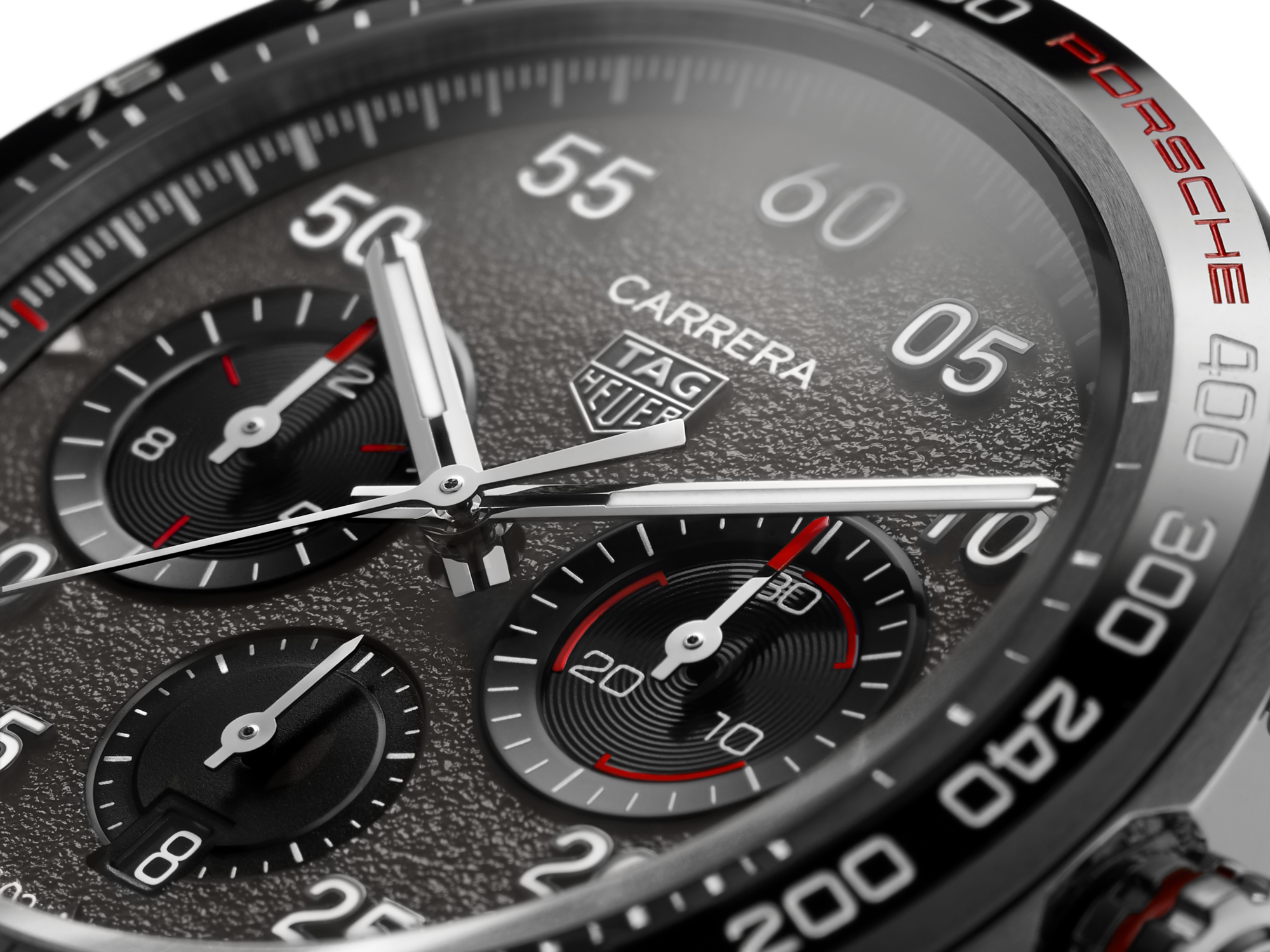 Tag Heuer Carrera Porsche Chronograph Grey Dial Silver Steel Strap Watch for Men - CBN2A1F.BA0643